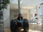 With the airplane&nbsp;wheel